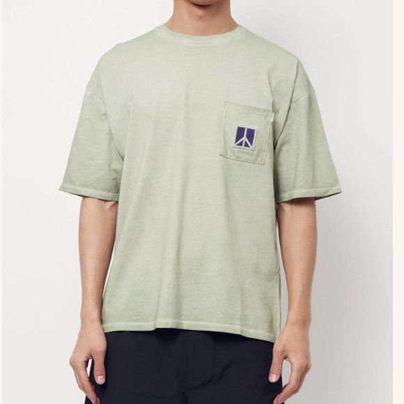 NWOT SATURDAYS NYC Peace Men's Pocket‎  Blue Green T-Shirt (M) - Picture 14 of 14